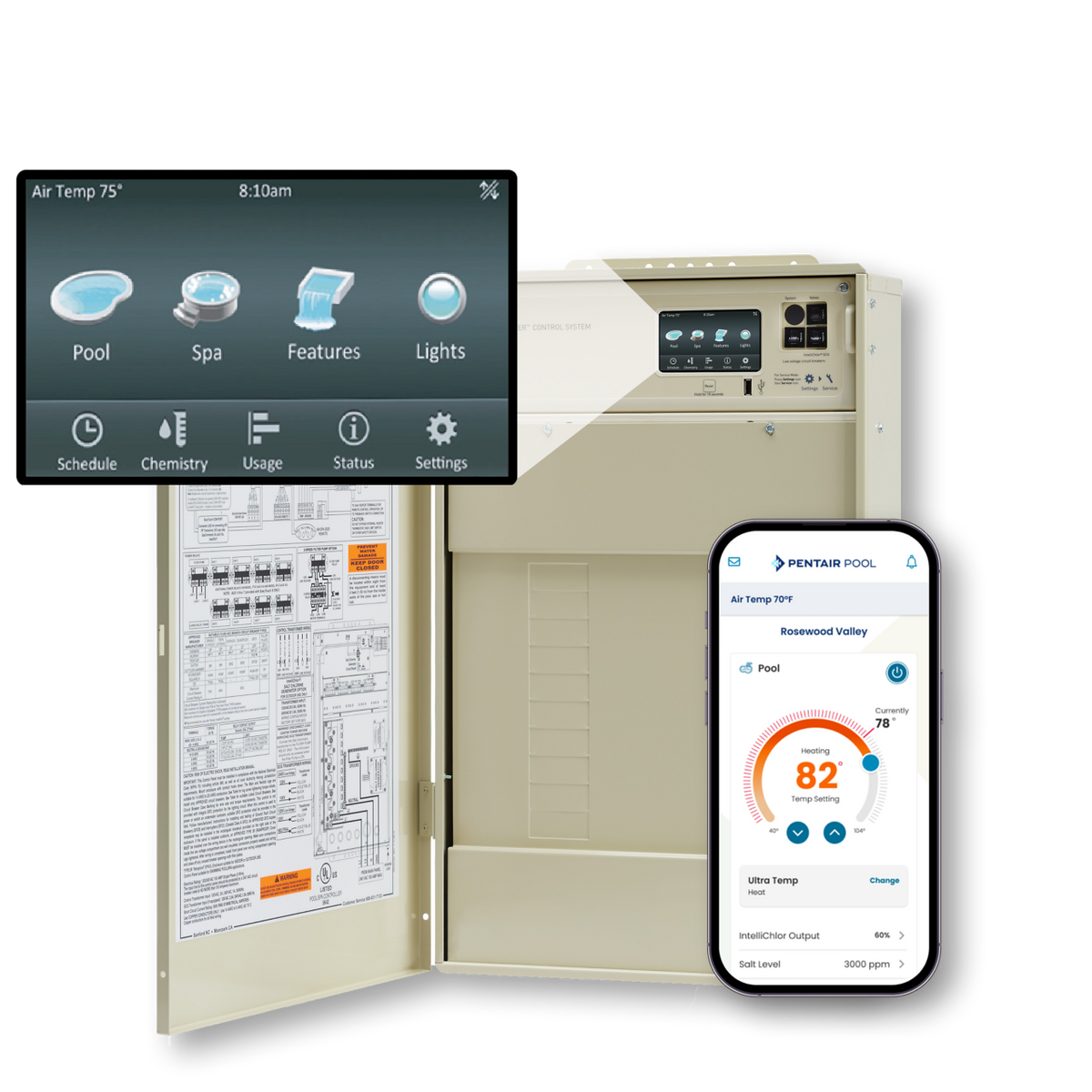 Pentair IntelliCenter i8PS Pool & Spa Load Center Bundle with 2 IntelliValves & WiFi | 521904 – view 2 by Pool Supply Wholesale