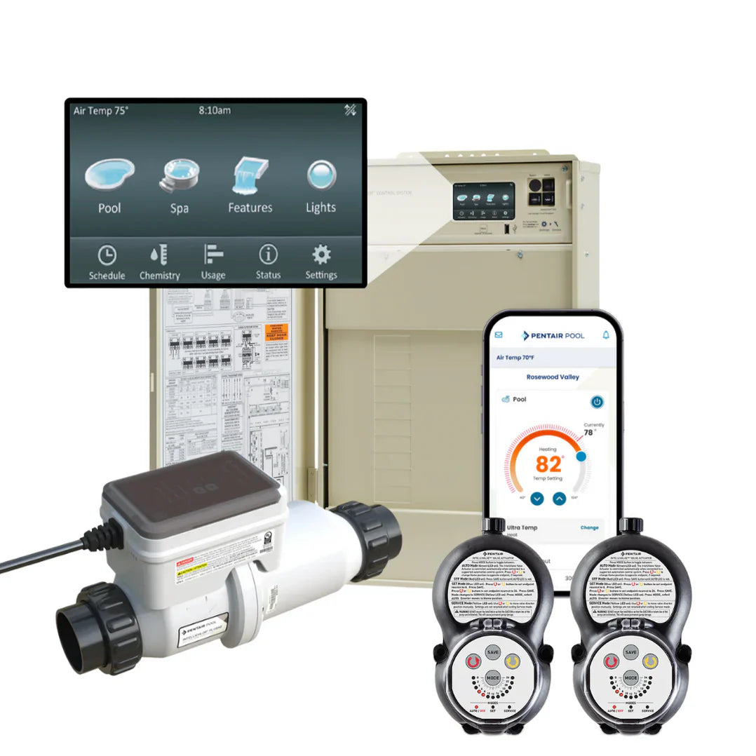 Pentair IntelliCenter i8PS Pool & Spa System with Load Center, WiFi, IntelliChlor Plus40 & 2 IntelliValves | 523961 by Pool Supply Wholesale