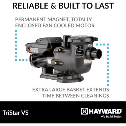 Hayward TriStar VS Variable-Speed Pool Pump, 1.85 HP, 230V | W3SP3202VSP – view 4 by Pool Supply Wholesale