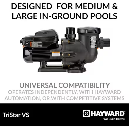 Hayward TriStar VS Variable-Speed Pool Pump, 1.85 HP, 230V | W3SP3202VSP – view 2 by Pool Supply Wholesale