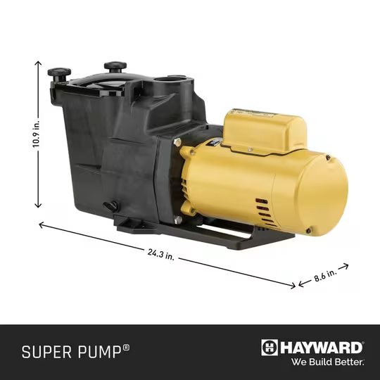 Hayward Super Pump High-Efficiency Pool Pump, 1.1 THP | W3SP2607X10 – view 5 by Pool Supply Wholesale
